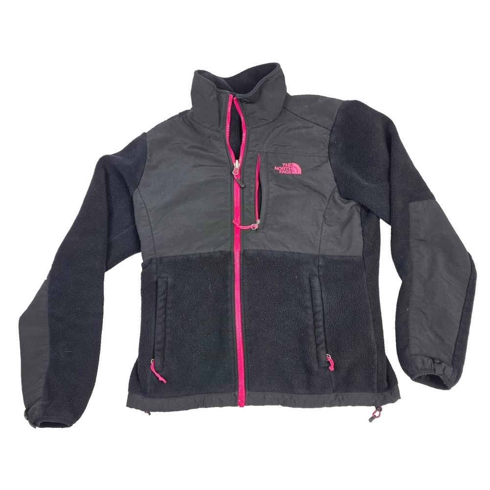 The North Face Women's Black W/ Pink Accents Size S‎ Denali Polartec Full Zip